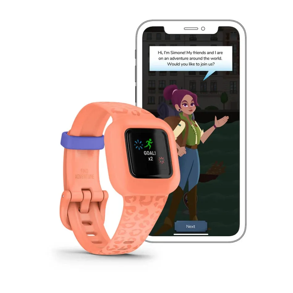 * Vivofit Junior 3, Peach Leopard