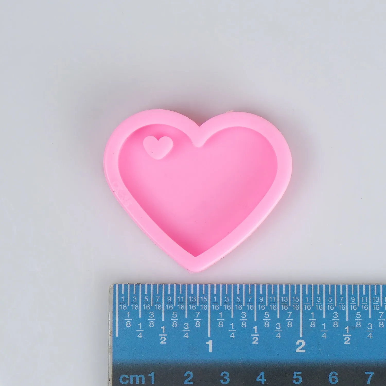 1 piece Shiny Silicone Heart Mold Silicone Keychain Mold Jewelry Craft Accessories 10338450