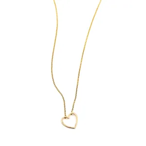 14K Fine Chain with Heart Clasp