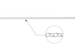 14K WHITE GOLD STRINGER CHAIN