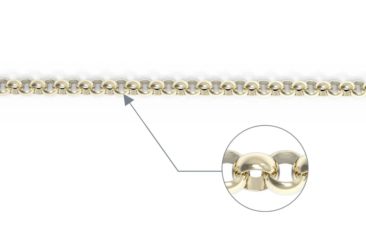 14K YELLOW GOLD STRINGER CHAIN