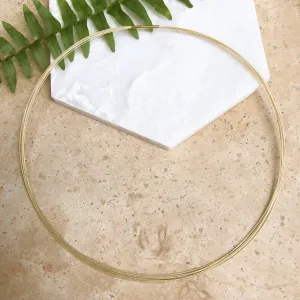 14KT Yellow Gold Thin Multi 7-Strand Mesh Wire Necklace
