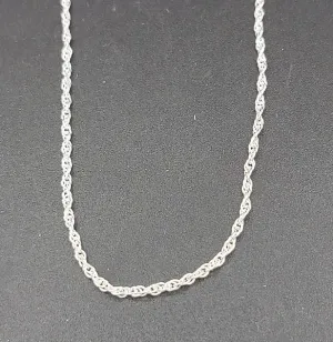 16" Sterling Silver Chain Loose Rope