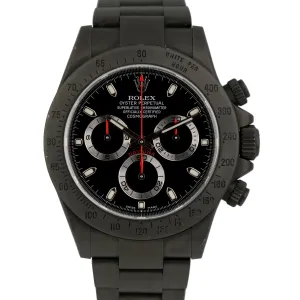 2016 RANDOM SERIAL CHROMALIGHT Rolex Daytona Black PVD Steel 40mm Watch 116520