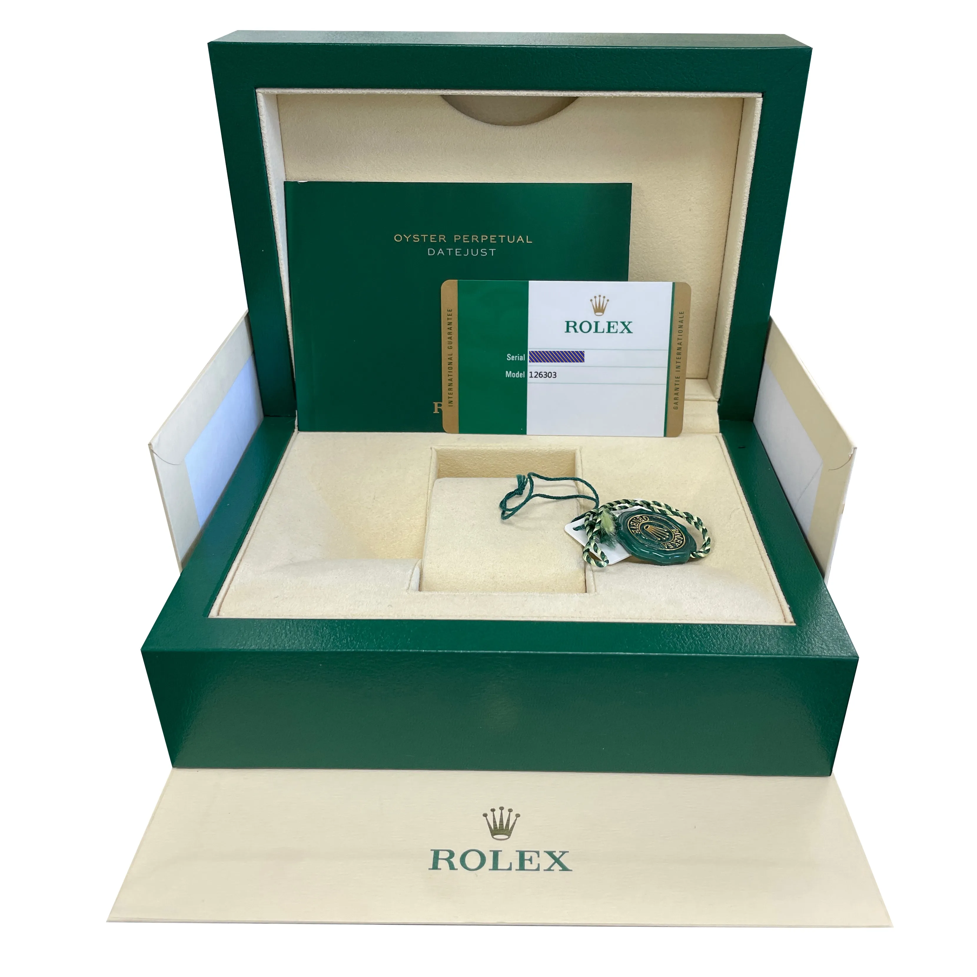 2020 Rolex DateJust 41 126303 Wimbledon Smooth 18K Yellow Gold Two-Tone Watch