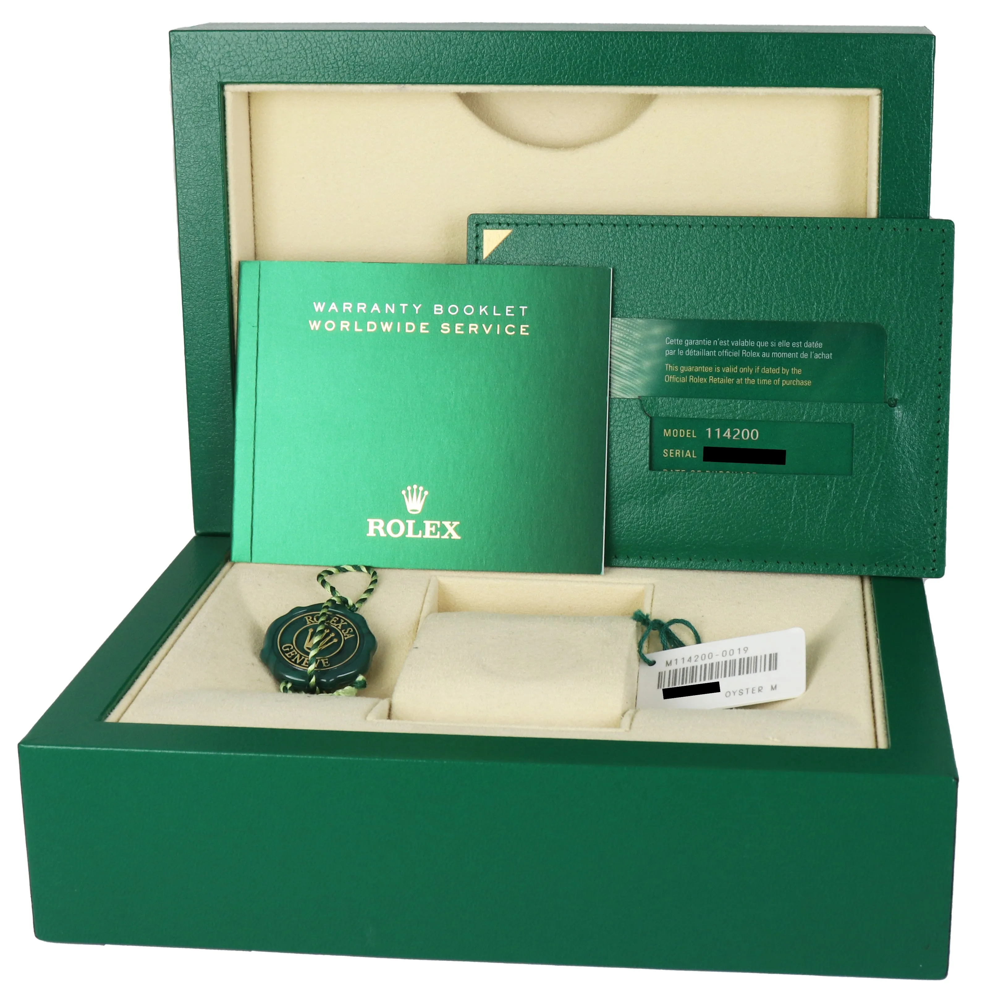 2021 Rolex Oyster Perpetual Silver 3-6-9 Stainless Steel 114200 34mm Watch B P