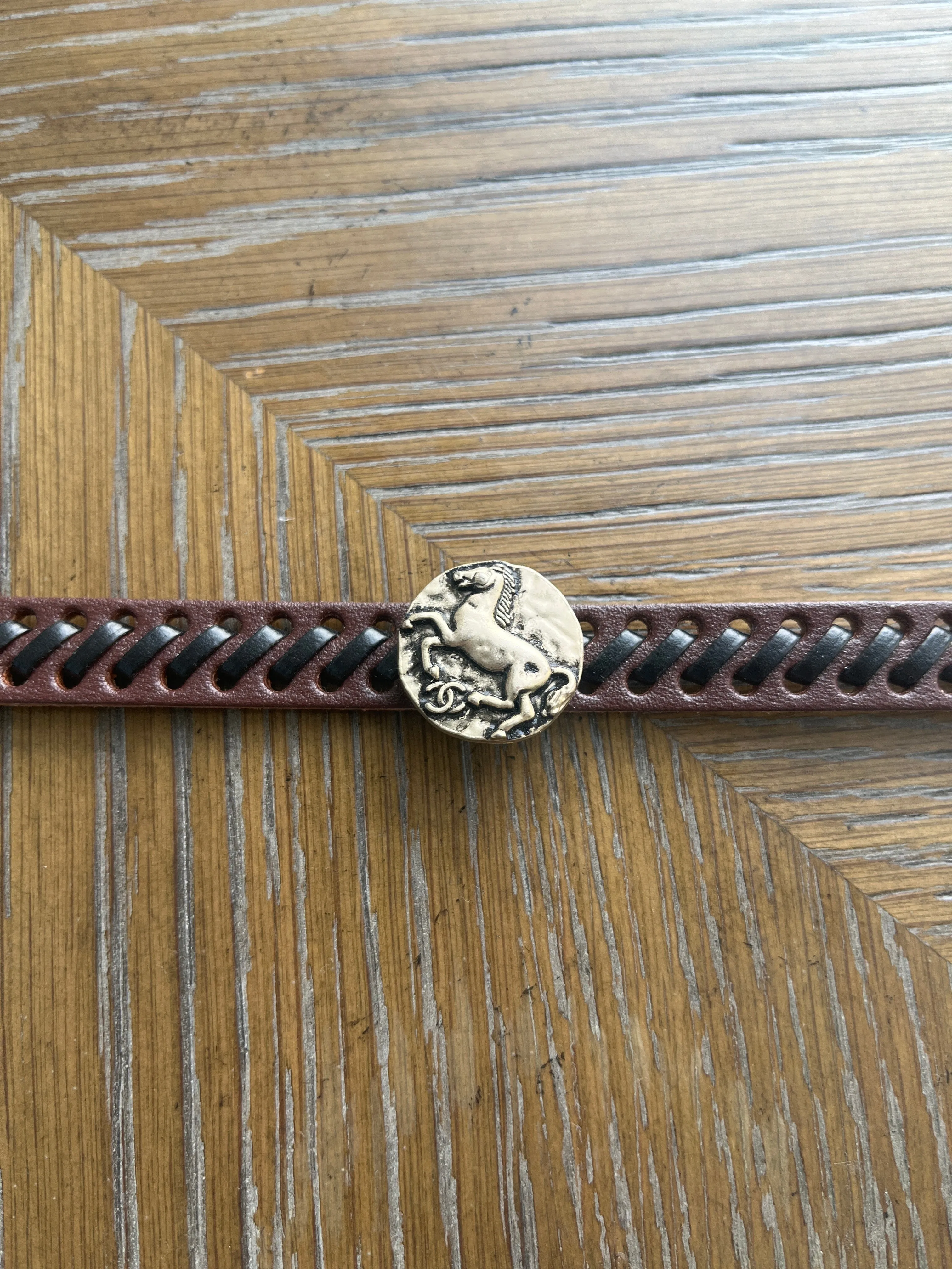 21R SNAP STYLE LEATHER BRACELET