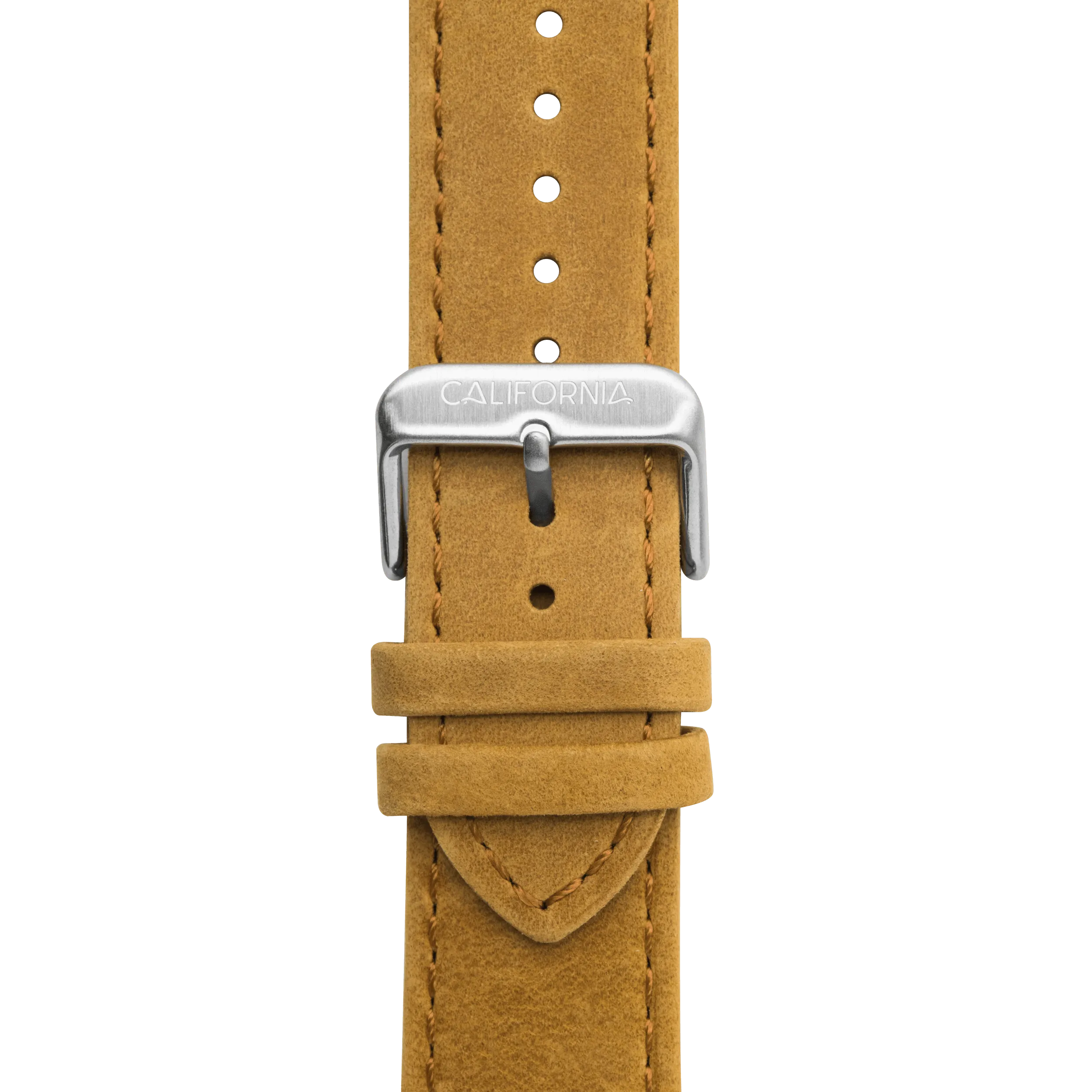 22mm Leather Tan Silver