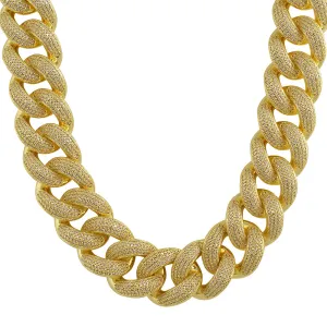 24mm Oversized Iced Out Miami Cuban Chain