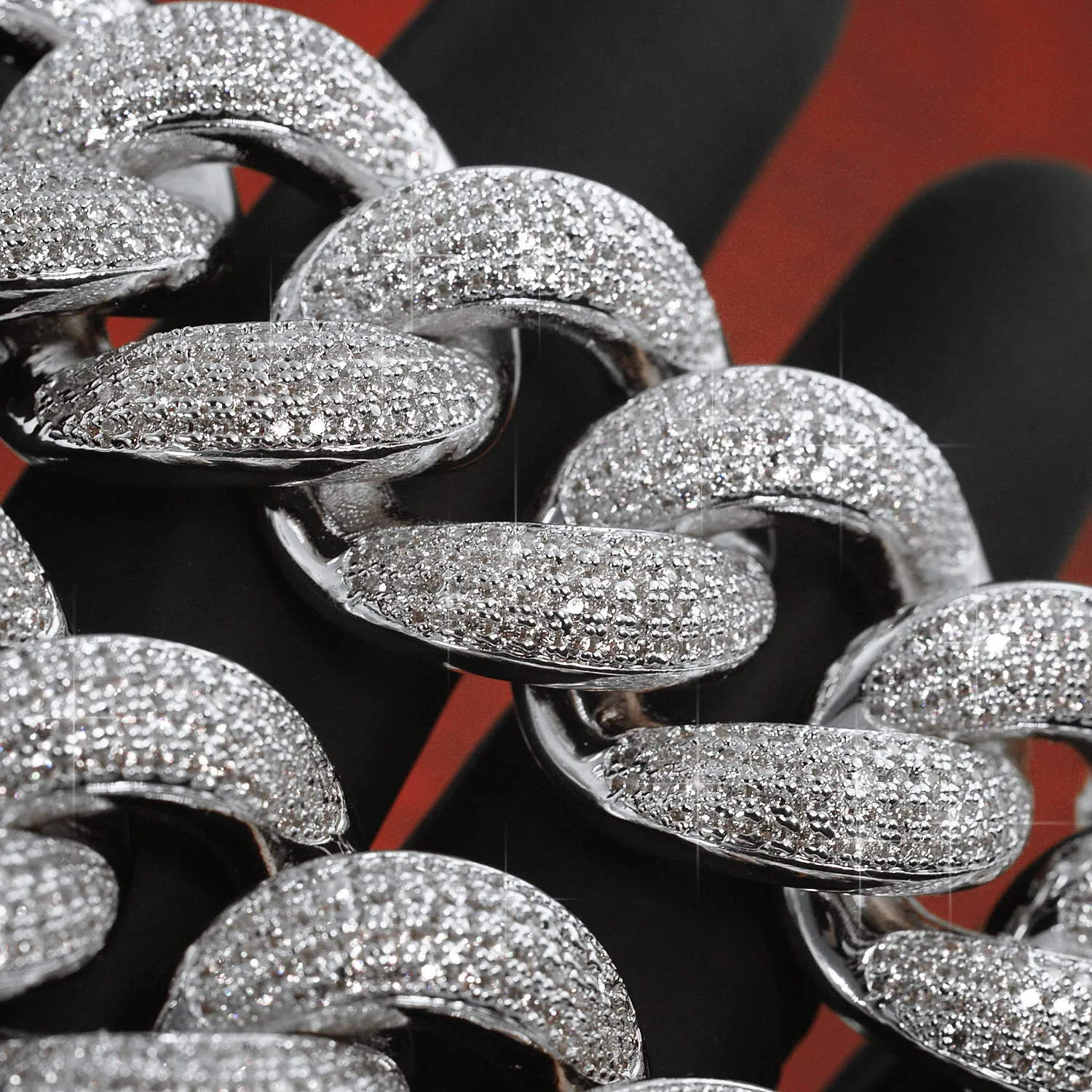 24mm Oversized Iced Out Miami Cuban Chain
