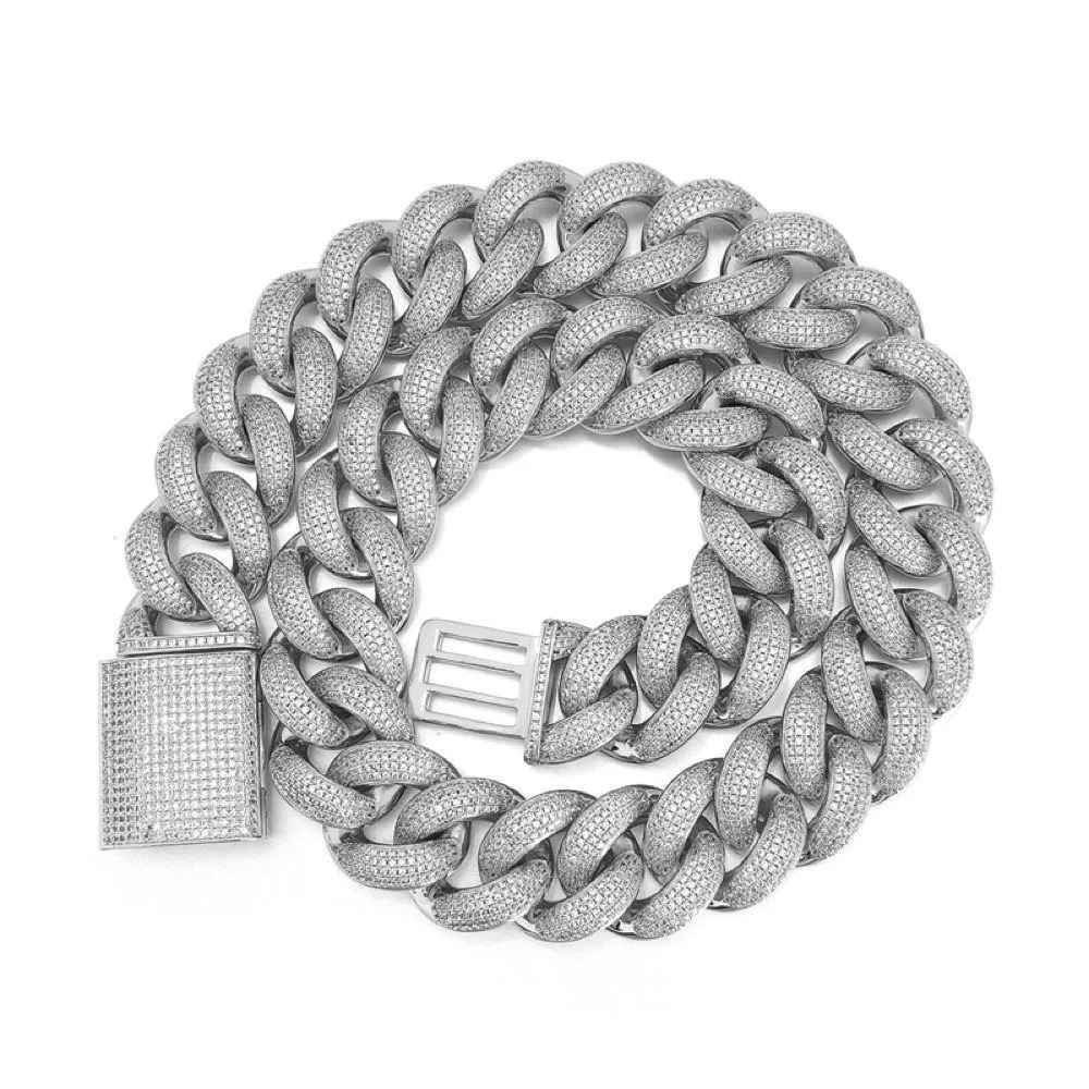 24mm Oversized Iced Out Miami Cuban Chain
