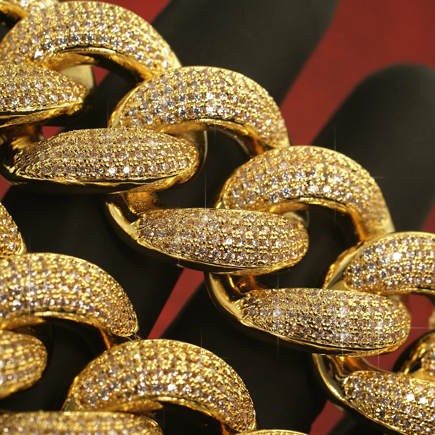 24mm Oversized Iced Out Miami Cuban Chain