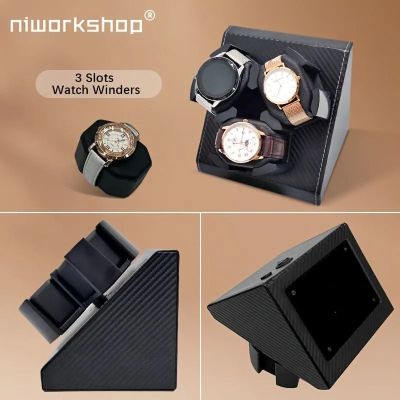 3-Slot Automatic USB Powered Watch Winder