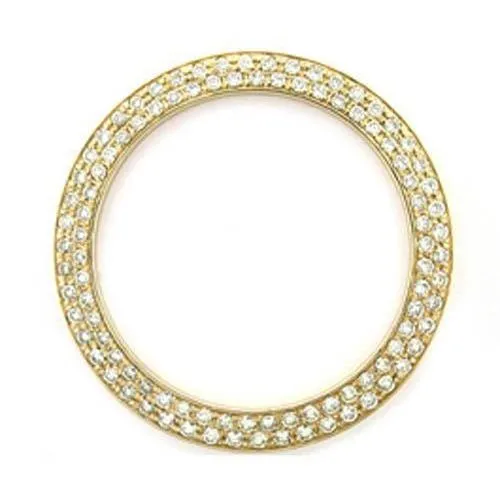 3.25 Carats 36 mm Bezel To Fit Rolex Datejust All Watch Model Custom Double Row Mined Diamond