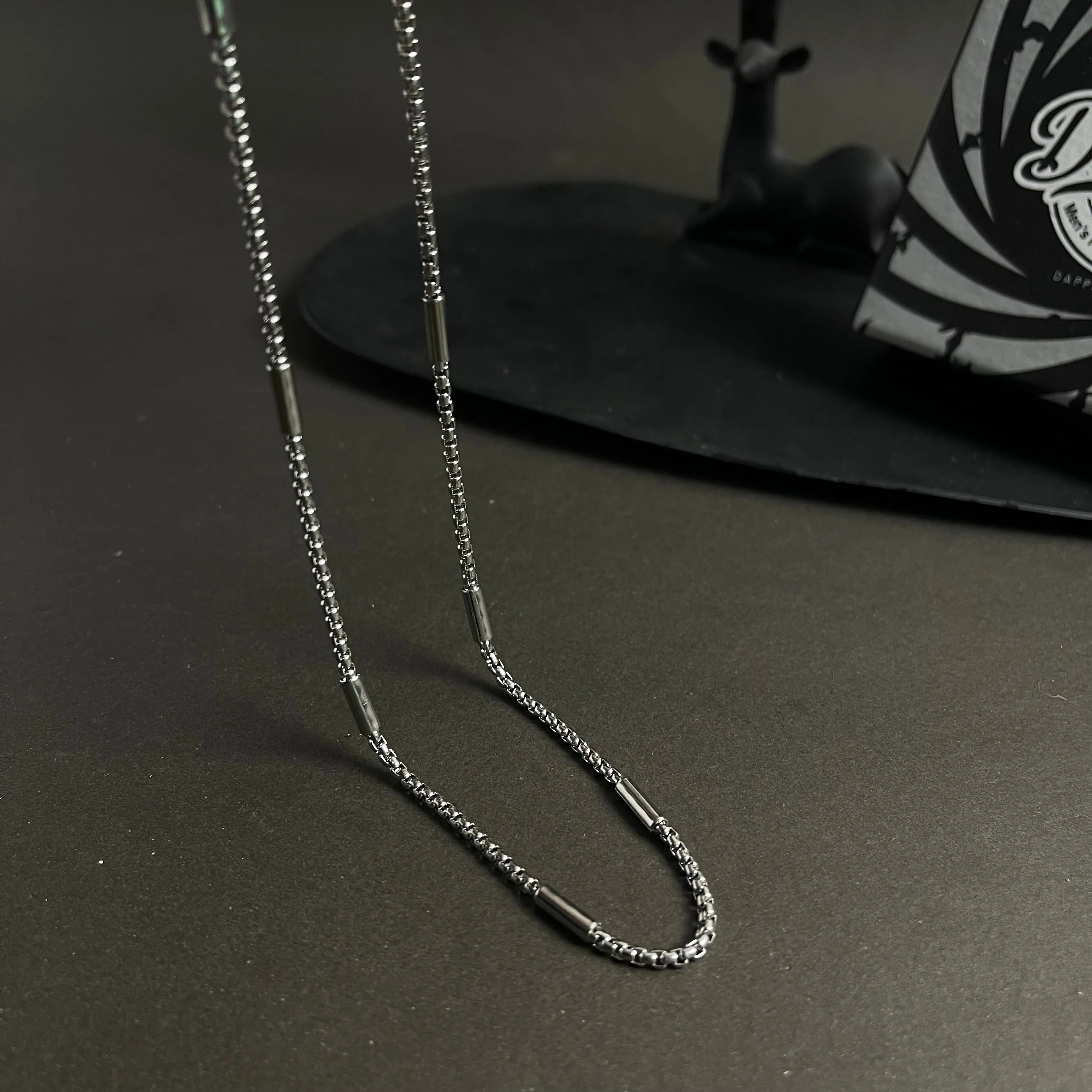 3mm Silver Trendy Box Neck Chain For Men