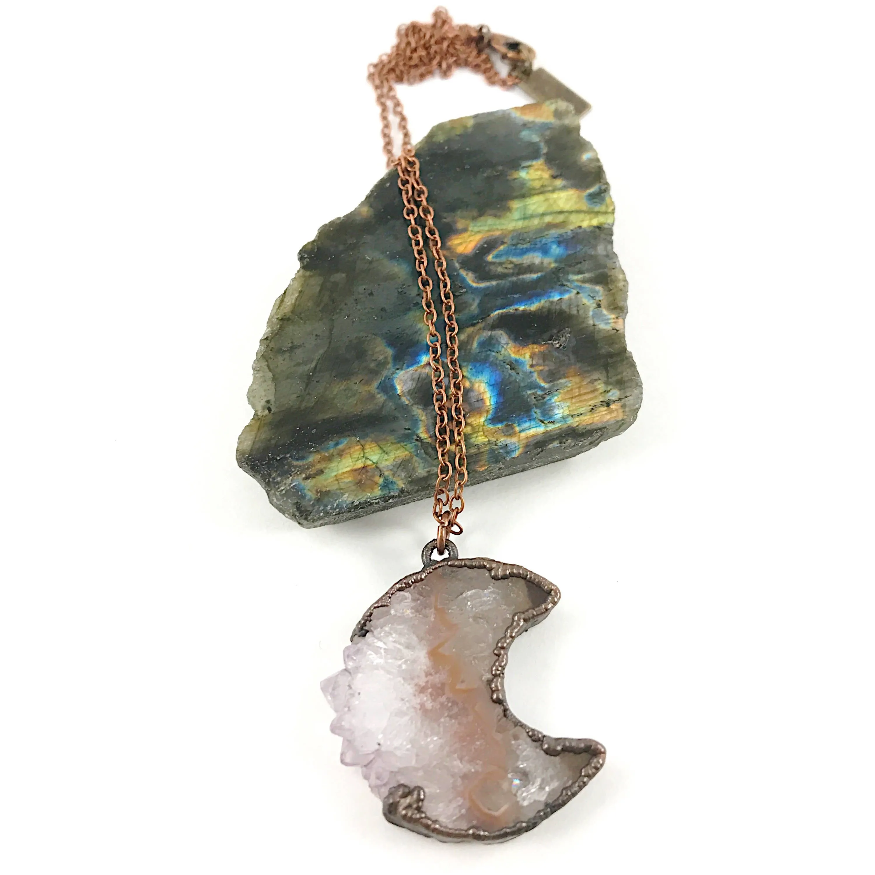 Amethyst Moon Necklace | February Birthstone