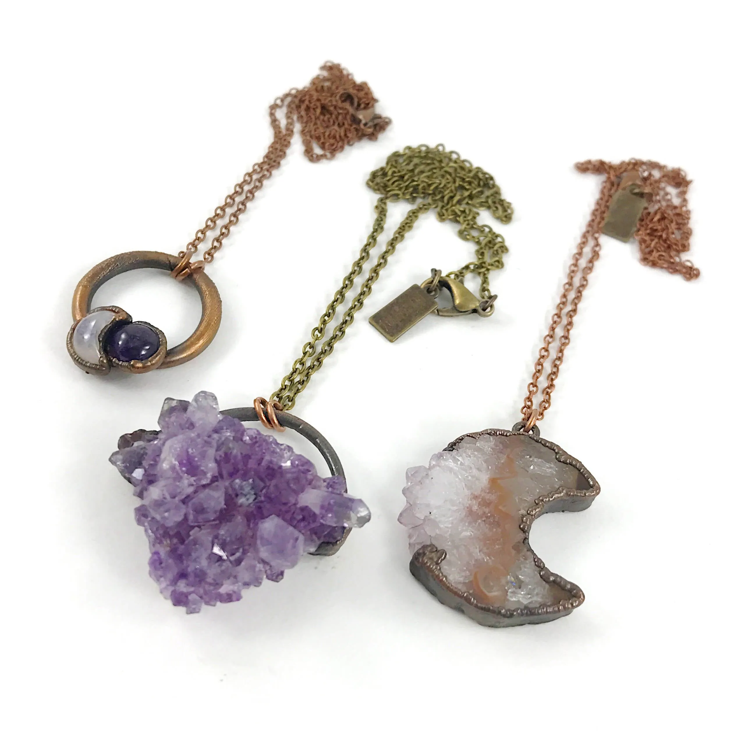 Amethyst Moon Necklace | February Birthstone