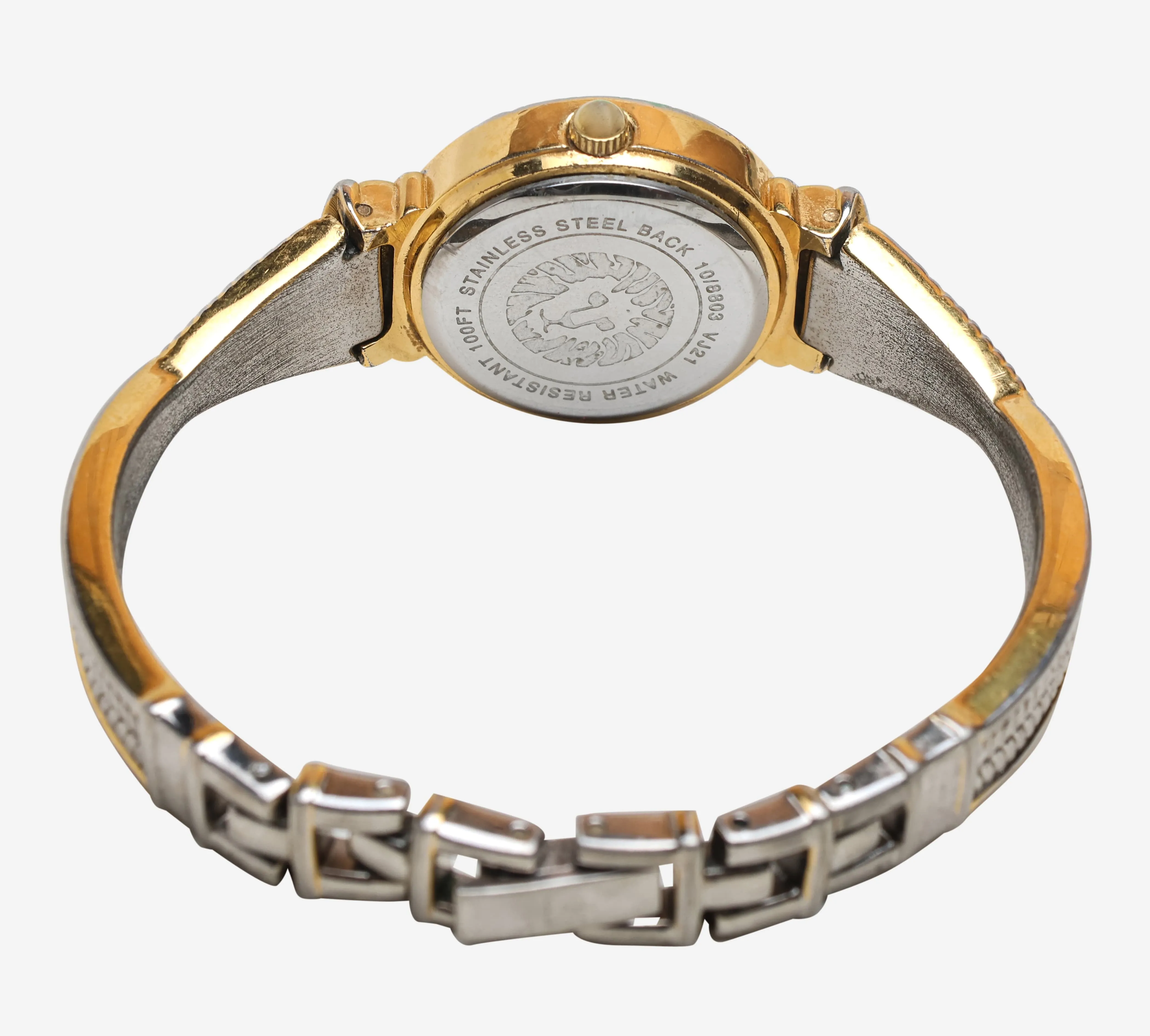 Anne Klein Rewound Gold and Silver Bracelet Quartz Analog Watch