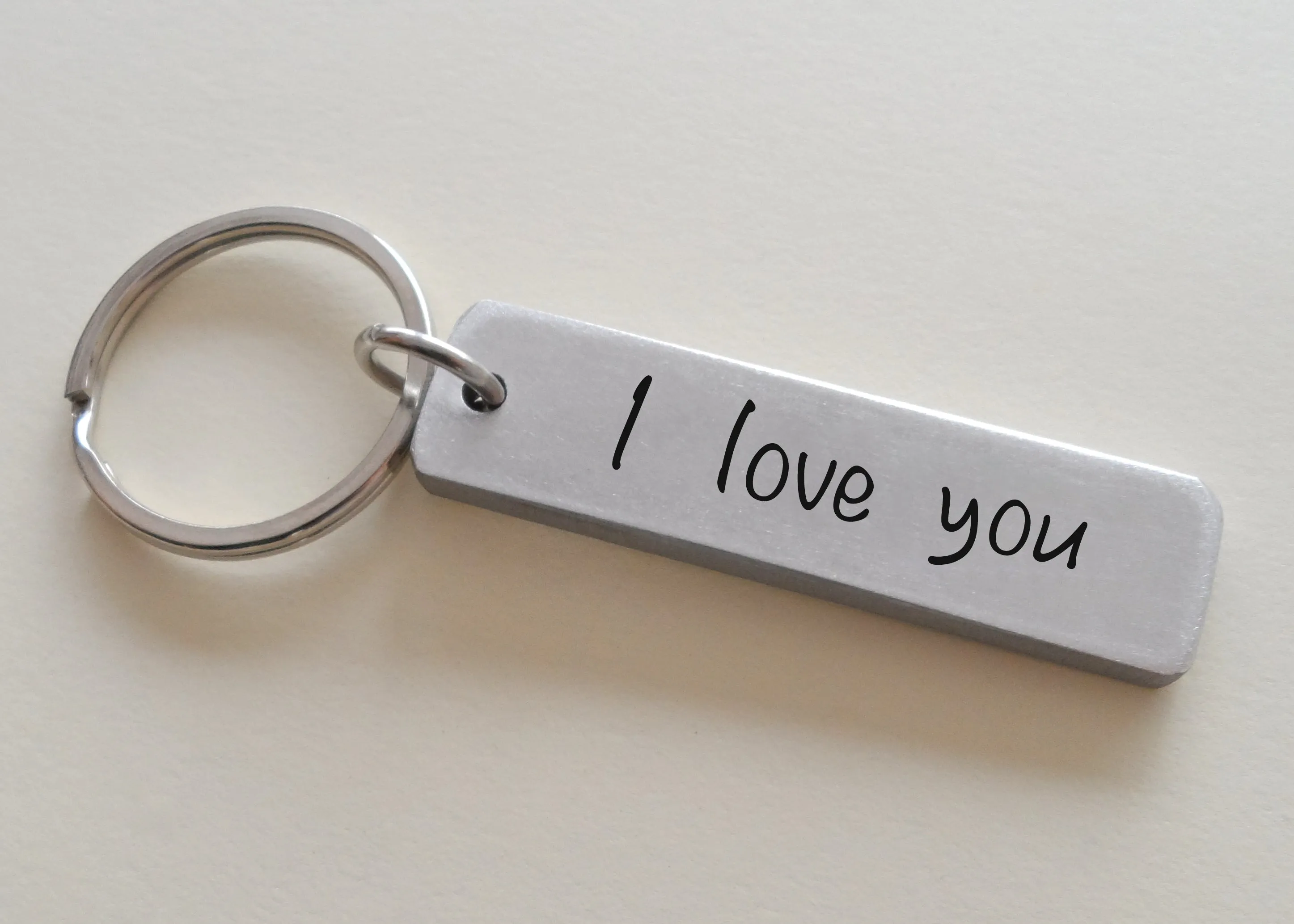 Anniversary Gift • Personalized Laser Engraved Handwriting Keychain, Couples Keychain for Anniversary or Memorial by Jewelry Everyday