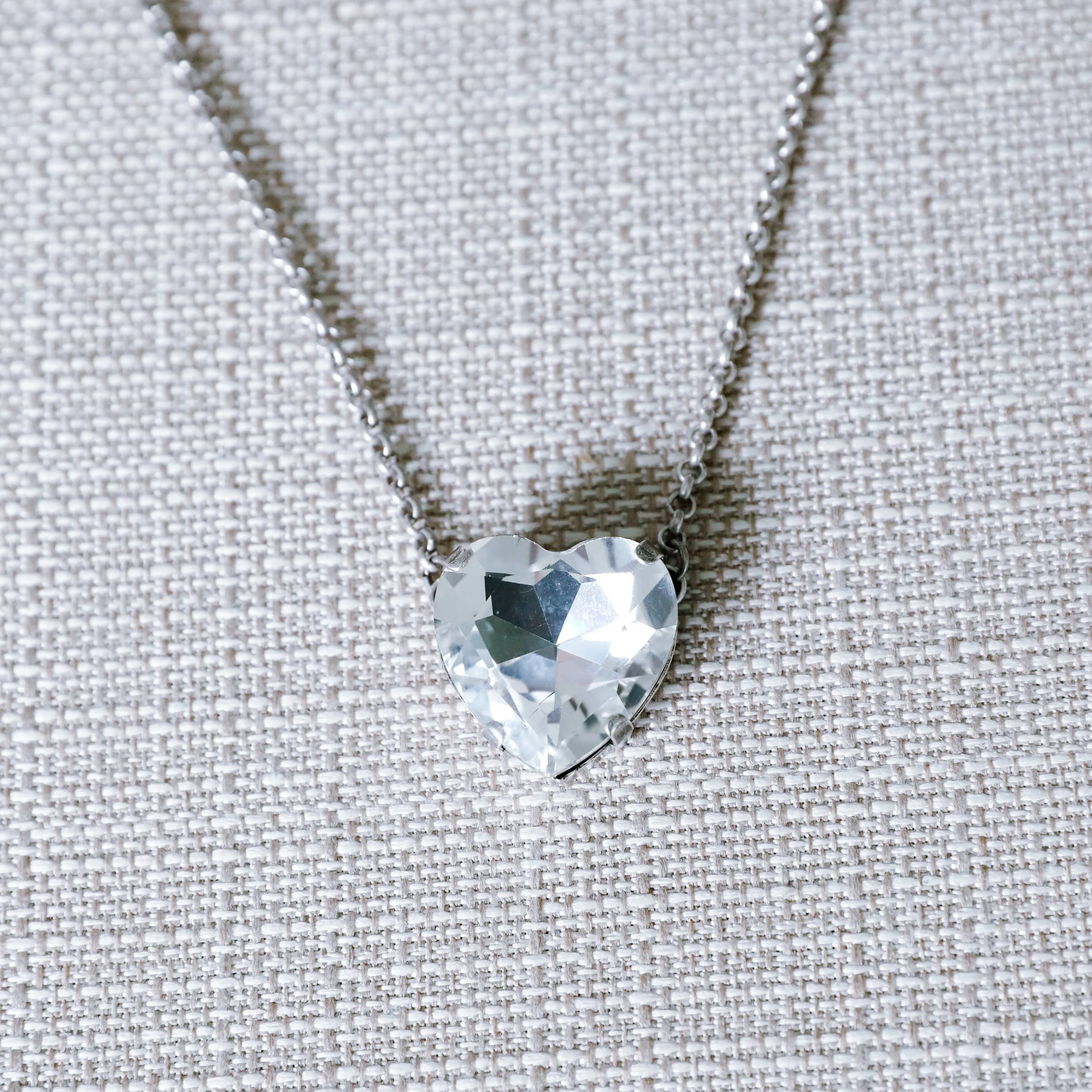 Aphrodite Heart Rachel Marie Necklace : Clear
