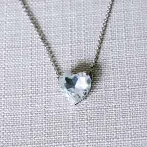 Aphrodite Heart Rachel Marie Necklace : Clear