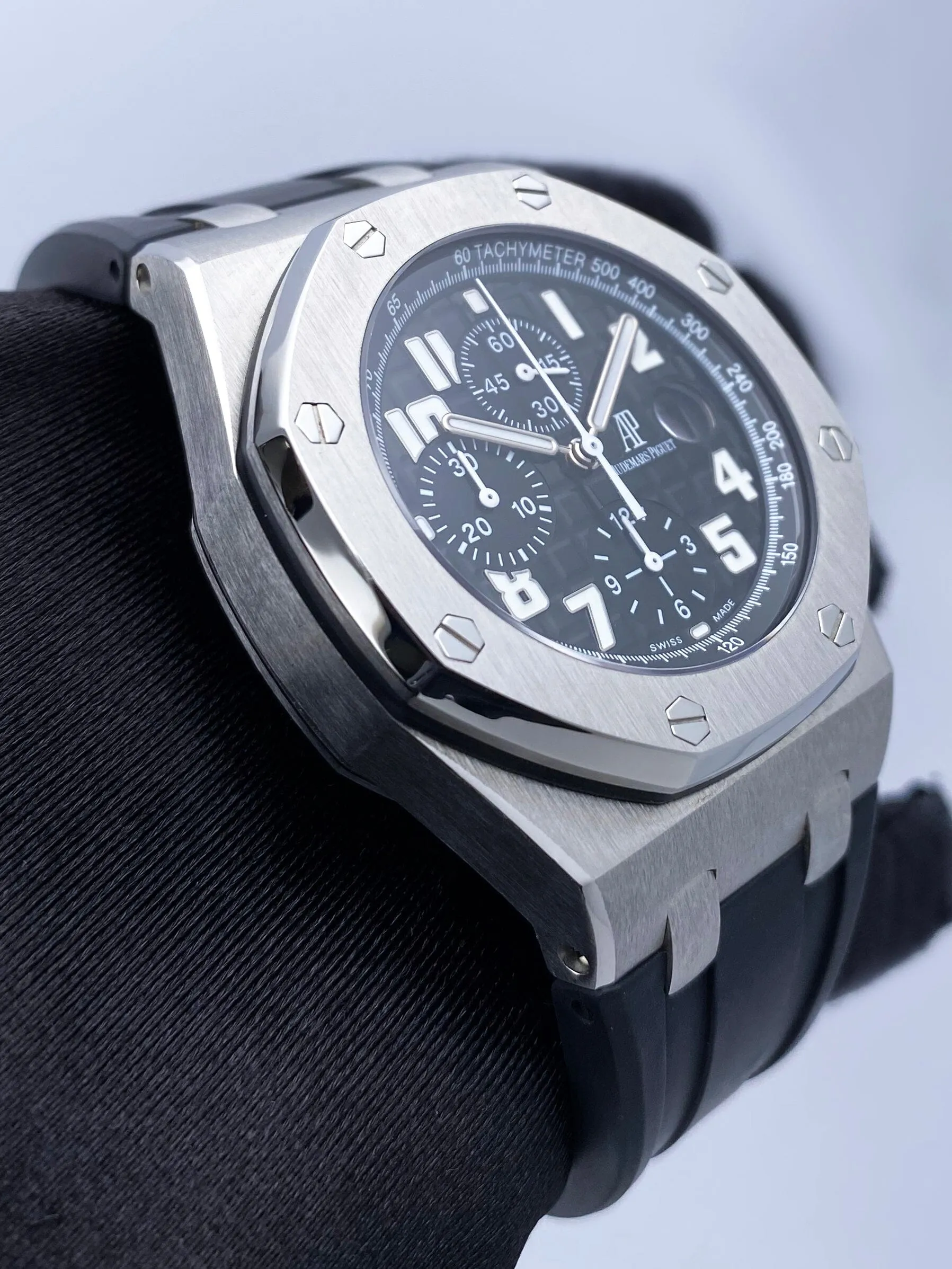 Audemars Piguet Royal Oak Offshore 26170ST Black Dial Mens Watch With Papers