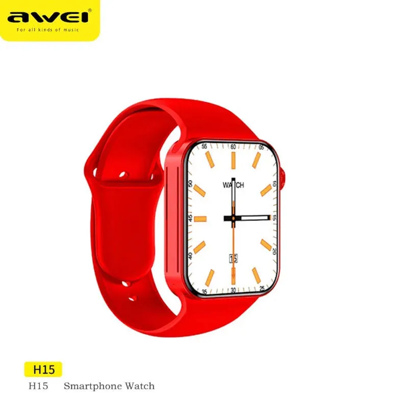 Awei H15 Calling Smart Watch Men Women Wristwatches Fitness Ultra Watches Bracelet Calls Temperature Measuring Electronic Clock