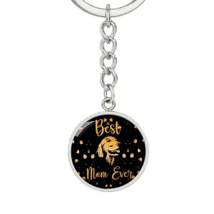 Best Dog Mom Keychain - Golden Retriever