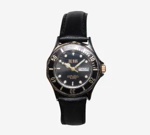 Bill Blass Rewound Silver and Black Quartz Analog Watch