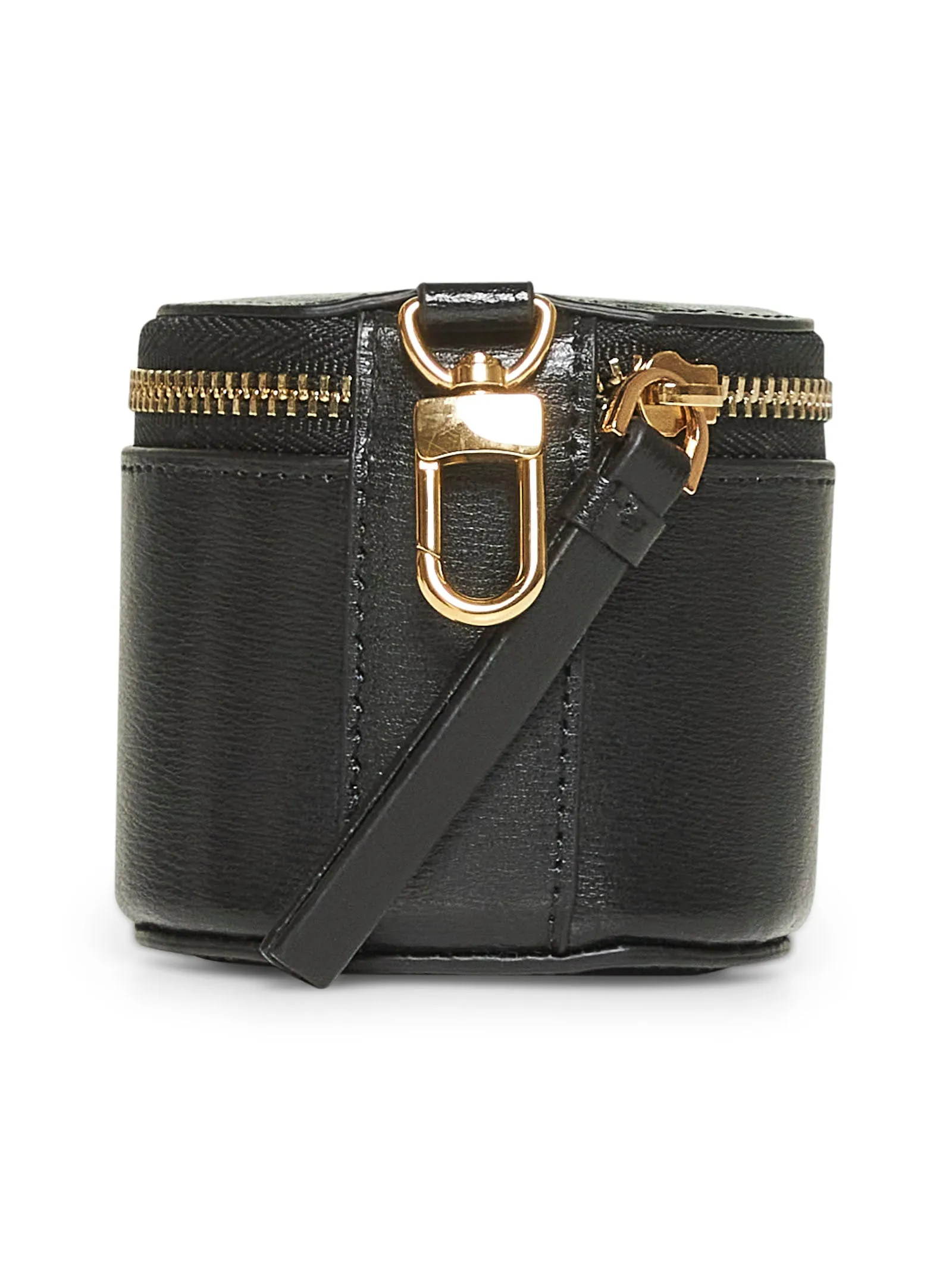 Black leather jewelry box