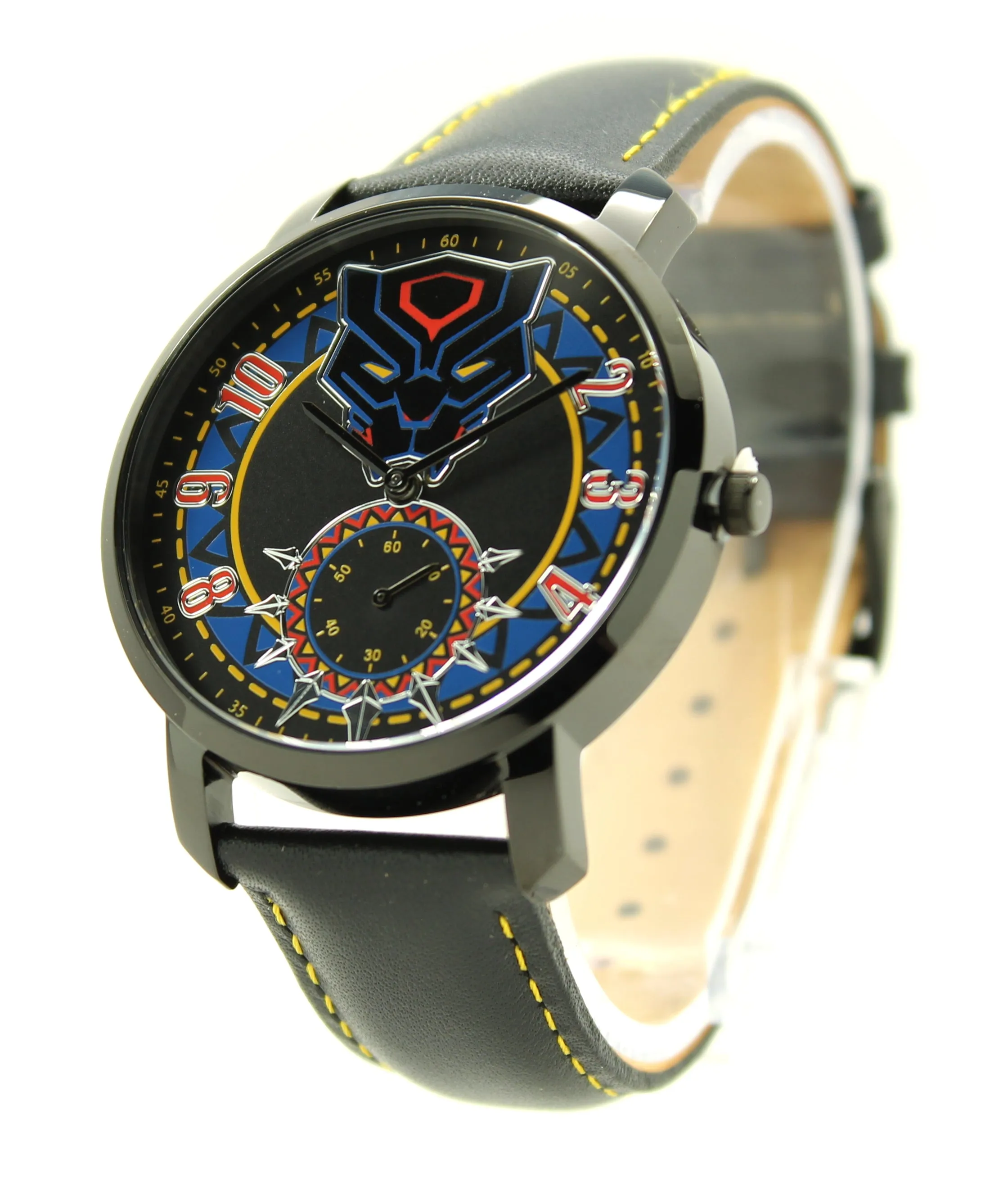 Black Panther Wakanda Forever Genuine Leather Men's or Women's Infinity War Movie Avengers Watch Marvel (AVG5046)