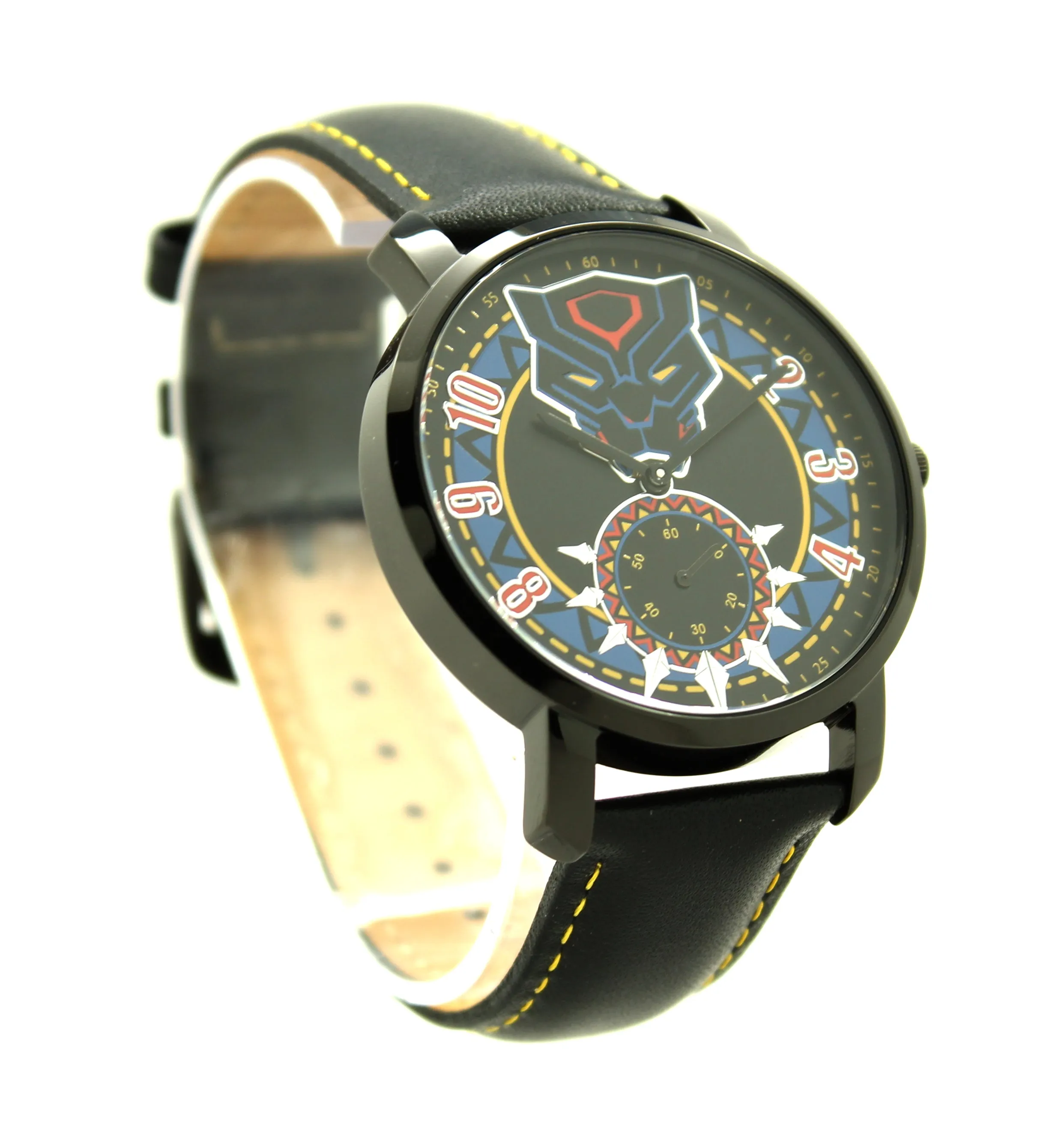 Black Panther Wakanda Forever Genuine Leather Men's or Women's Infinity War Movie Avengers Watch Marvel (AVG5046)
