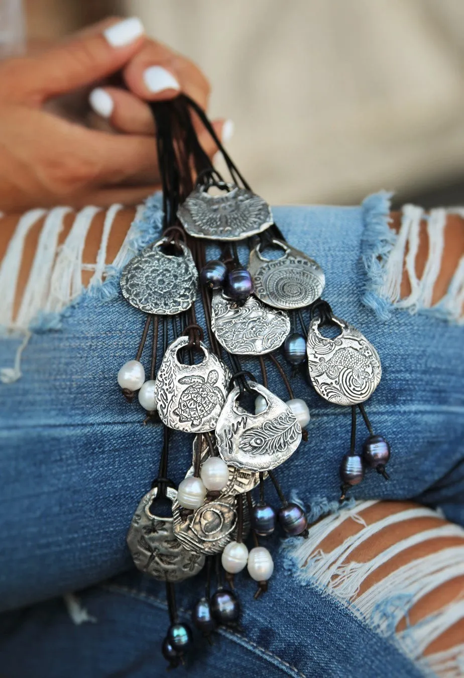 Boho Hippie Butterflies Necklace