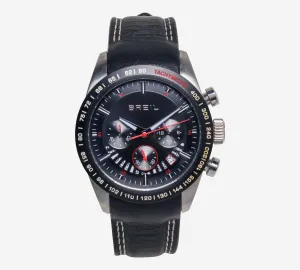 Breil Rewound Silver and Black Quartz Analog Watch