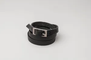 Brooklyn 3x Wrap Leather Buckle Bracelet