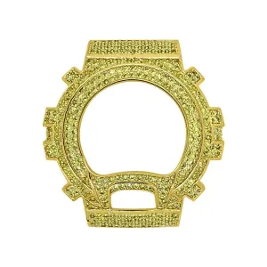 Canary CZ Bling Bling Case Gold Bezel for G Shock DW6900