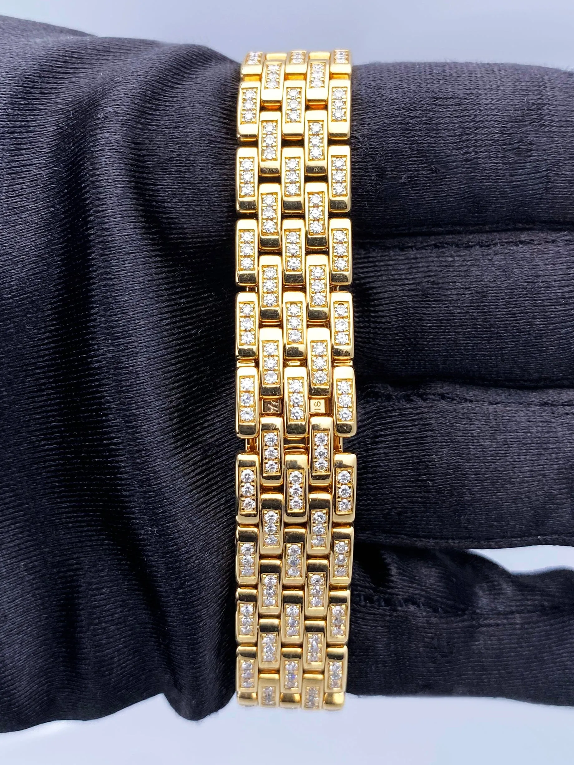 Cartier Panthere 866919 18K Yellow Gold & Diamond Ladies Watch Box Papers