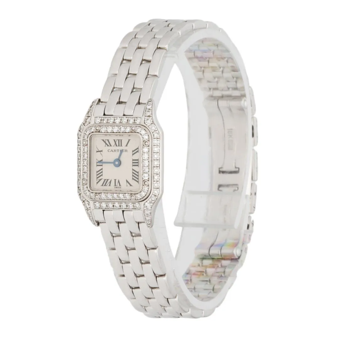Cartier Panthere Mini 2363 18K White Gold & Diamond Set Ladies Watch