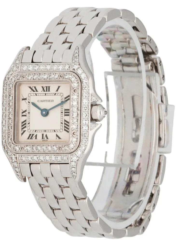 Cartier Panthere W25016F3/1660 18K White Gold & Diamond Ladies Watch