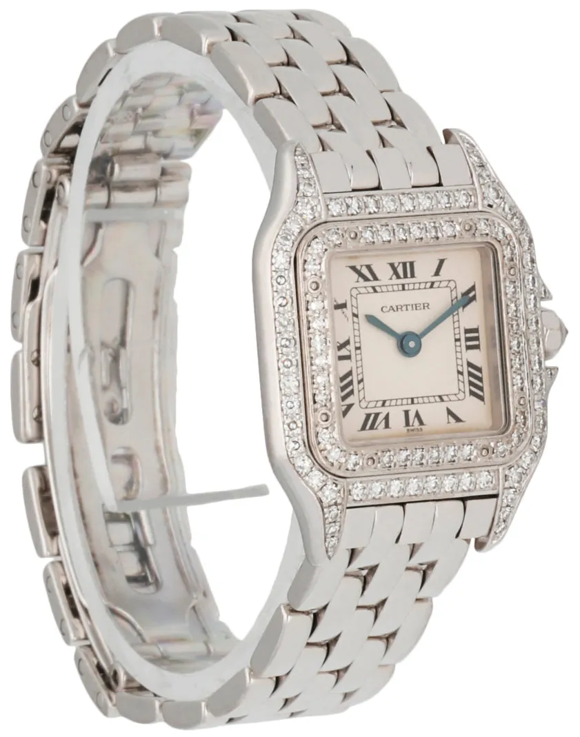 Cartier Panthere W25016F3/1660 18K White Gold & Diamond Ladies Watch