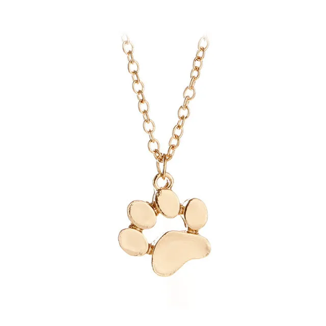 Cat Paw Print Necklace Jewelry