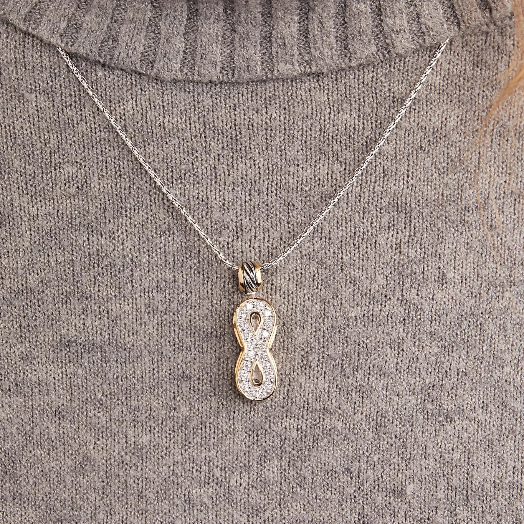 Celebration Petite Pavé - Infinity Necklace