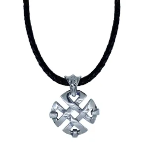 Celtic Knot on Leather Necklace