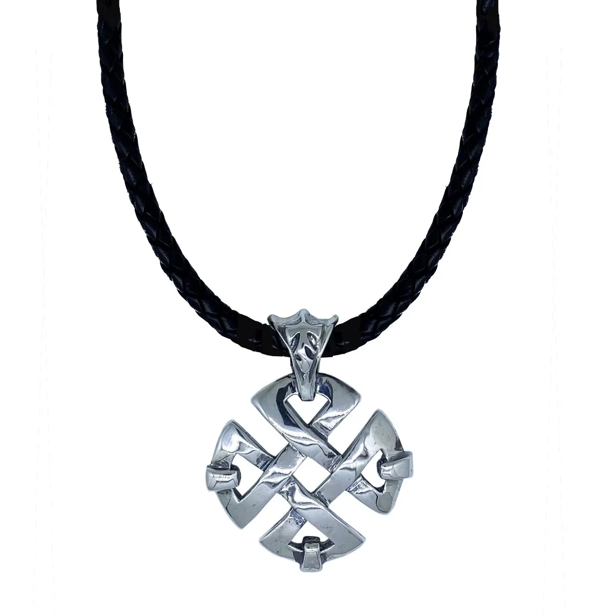 Celtic Knot on Leather Necklace