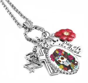 Colorful Day of the Dead Necklace