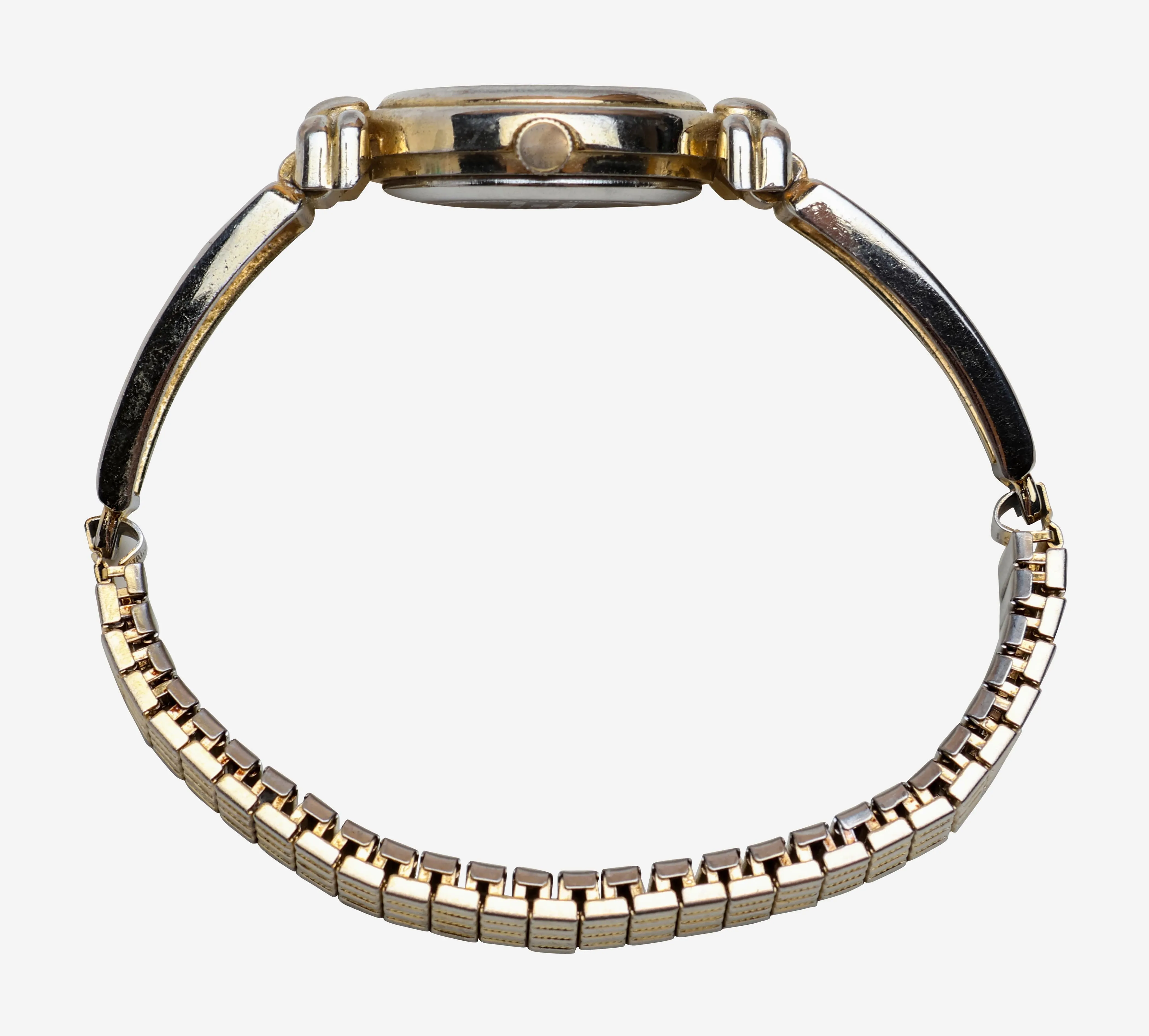 Concepts Rewound Gold Heart Metal Bracelet Quartz Analog Watch