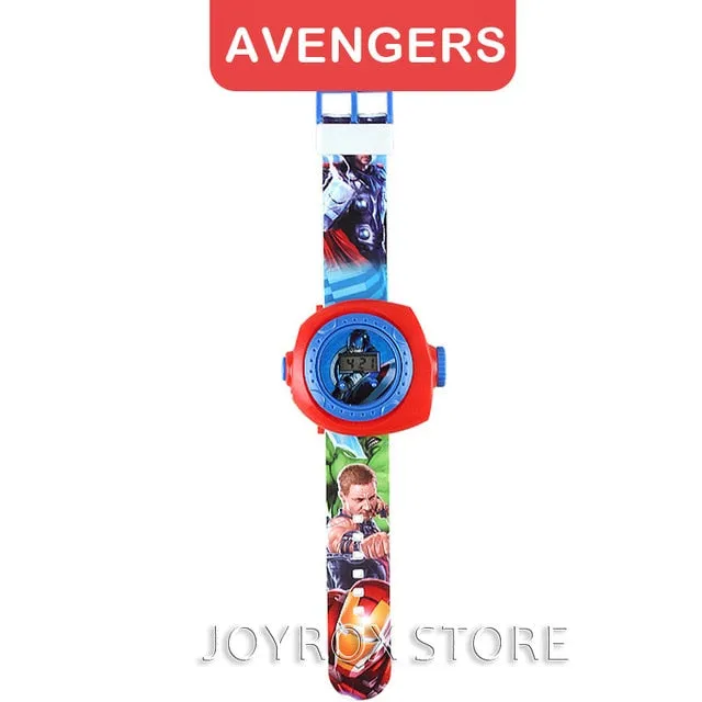 Creative Cartoon Reflection Iron Kitty Children Watches Boys Silicone Strap Digital Wristwatch 2019 Hot Girls Kids Gifts Clock