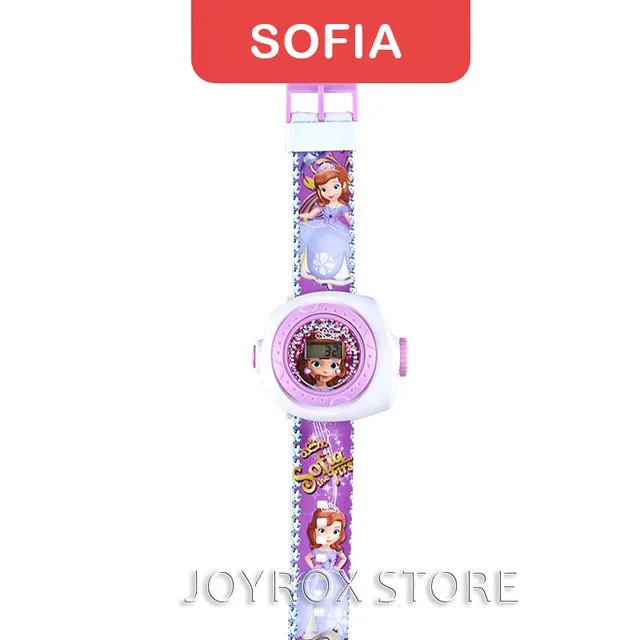 Creative Cartoon Reflection Iron Kitty Children Watches Boys Silicone Strap Digital Wristwatch 2019 Hot Girls Kids Gifts Clock