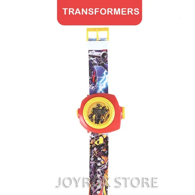 Creative Cartoon Reflection Iron Kitty Children Watches Boys Silicone Strap Digital Wristwatch 2019 Hot Girls Kids Gifts Clock