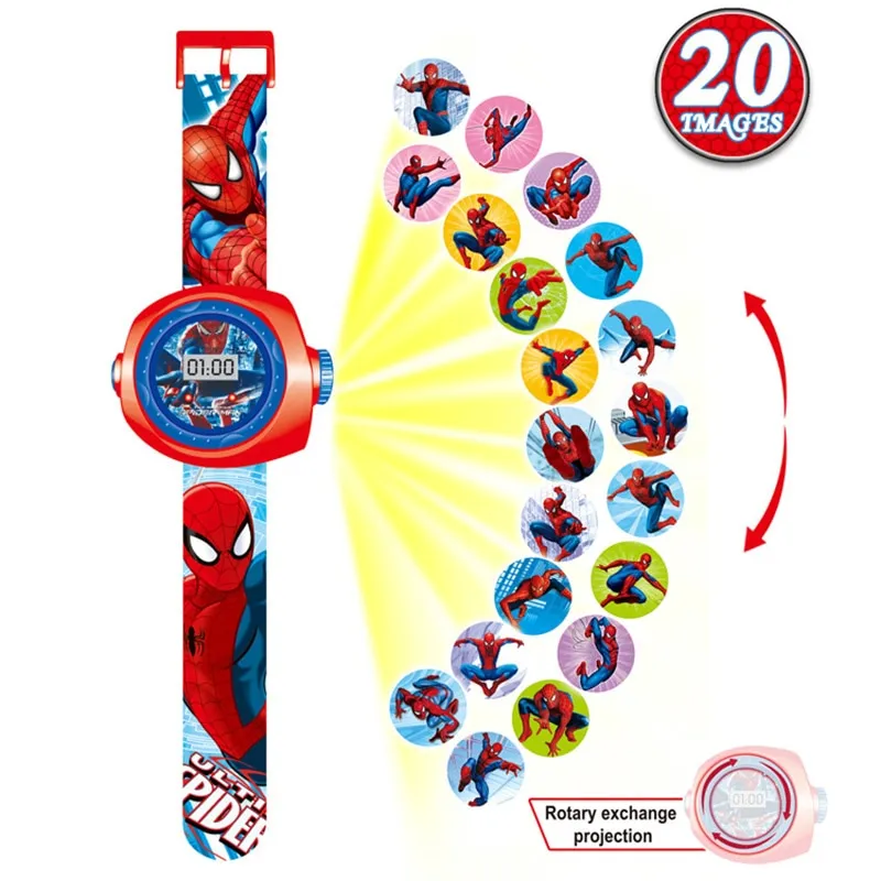 Creative Cartoon Reflection Iron Kitty Children Watches Boys Silicone Strap Digital Wristwatch 2019 Hot Girls Kids Gifts Clock